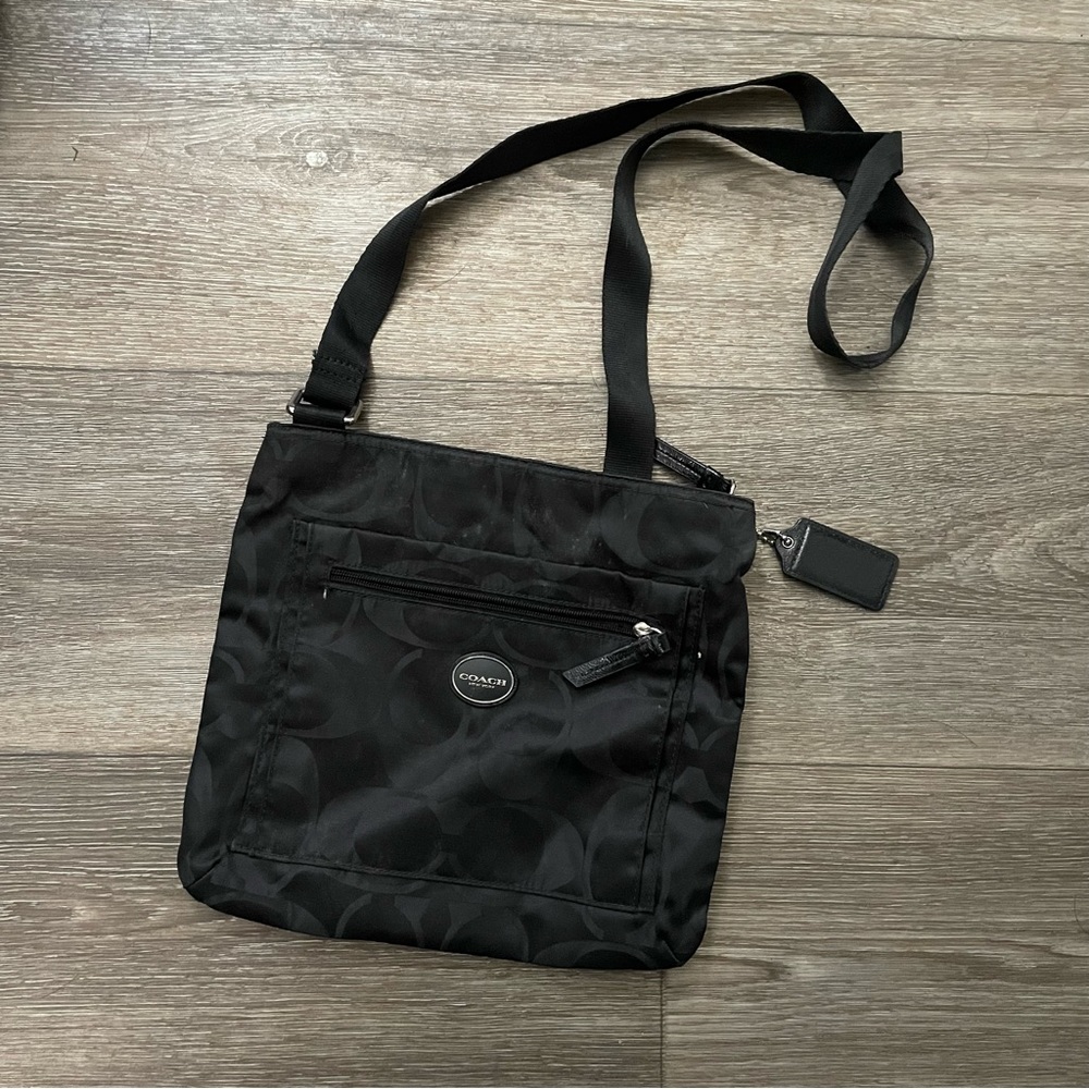 Vintage Coach Monogram Crossbody Bag